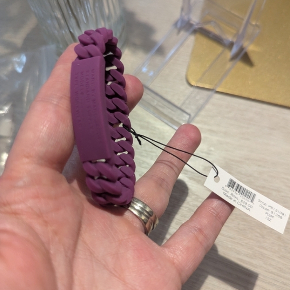 Marc by Marc Jacobs Braided Silicone Bracelet NWT - Picture 5 of 5